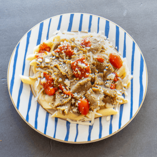 Beef and Lamb Gyro Pasta
