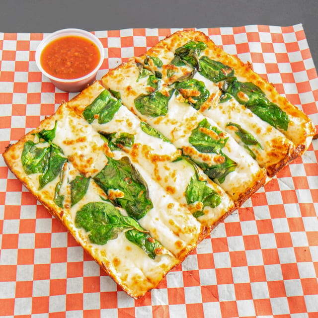 Cheesy Spinach Feta Breadsticks.