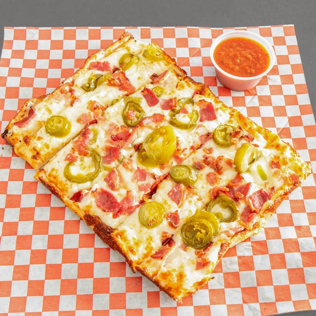 Cheesy Bacon Jalapeno Breadsticks.