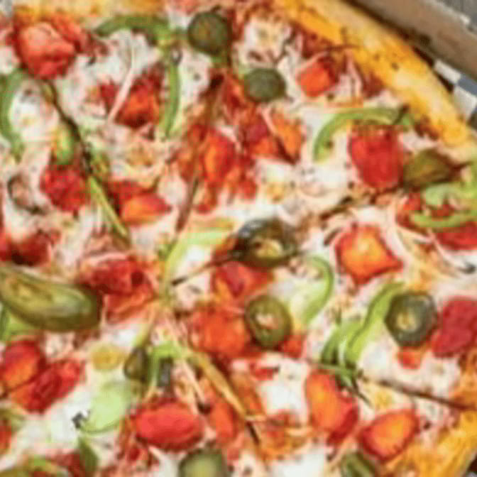 Chicken Tikka Pizza.