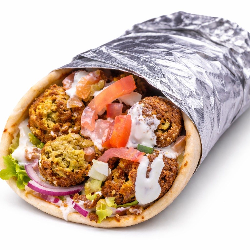 Falafel Pita Wrap.