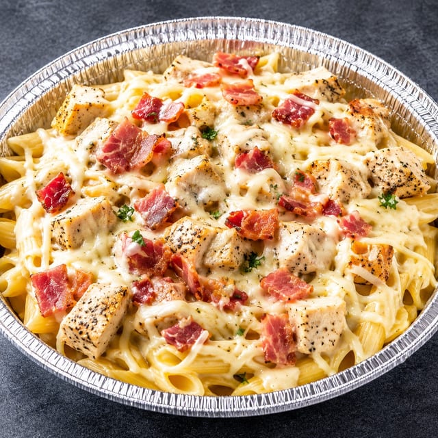 Chicken Carbonara Pasta.
