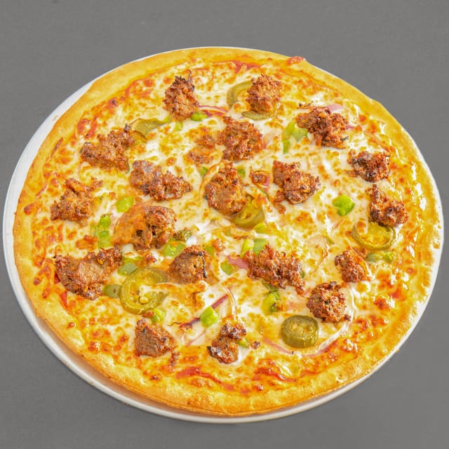 Beef Kebab Pizza.