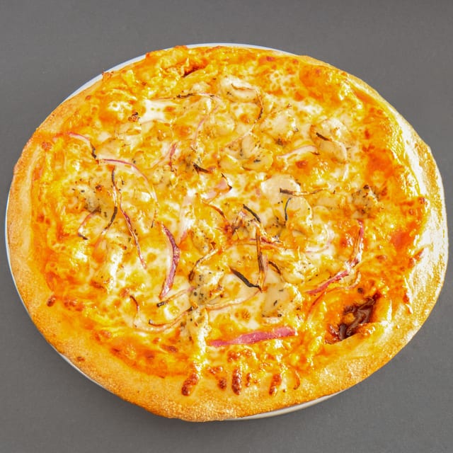 BBQ Chicken Pizza.